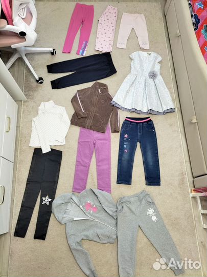 Одежда пакетом на девочку 110 116