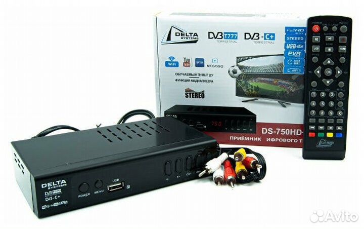 Тв приставка на 20 каналов delta DS 750HD+