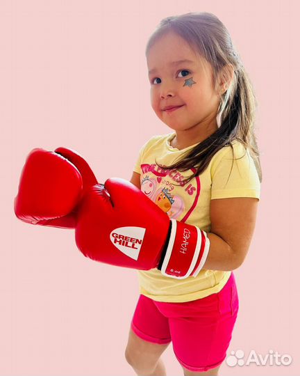 Детские боксерские перчатки Green Hill hamed 6 oz
