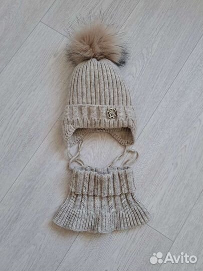 Комплект шапка, шарф