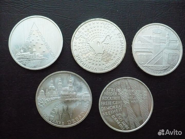 Серебряные монеты германии