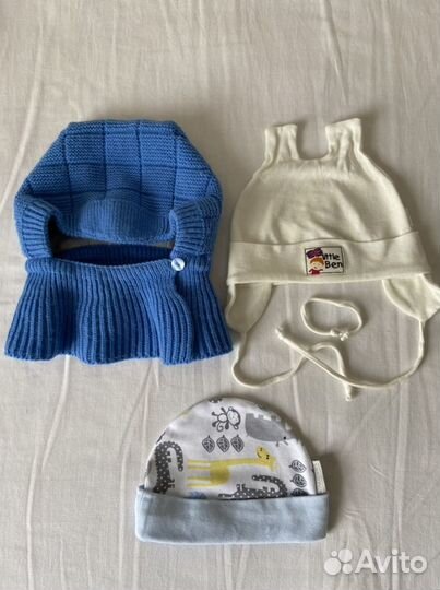 Шапочка детская на мальчика, чепчик