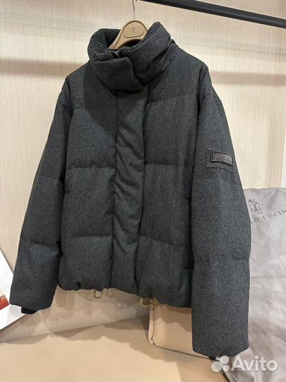 Шерстяной пуховик brunello cucinelli