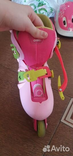 Ролики + защита для девочки 35 размер