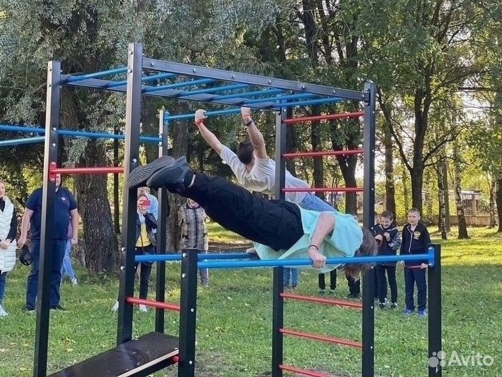 Воркаут площадка sswa турник брусья рукоход