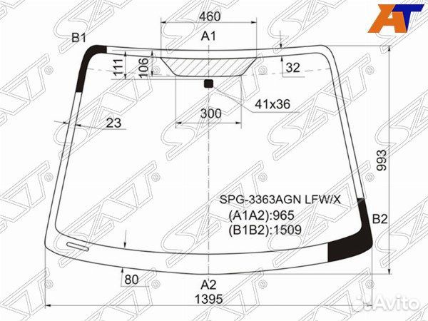 Стекло лобовое suzuki SX4