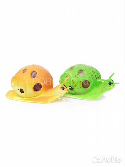 Антистресс игрушка Улитка тянучка мялка с шарикам