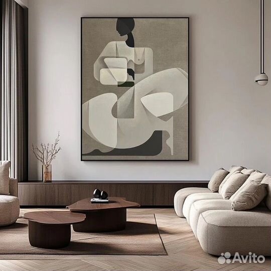 Картина интерьерная геометрическая абстракция