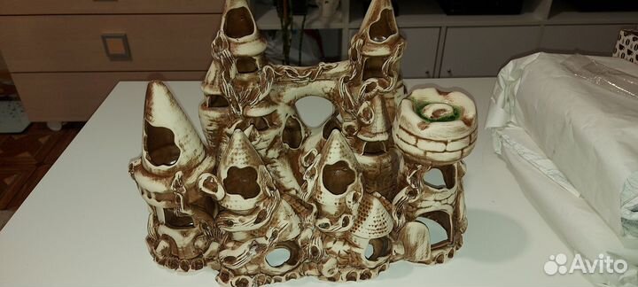 Замки, фильтры и Грунт для аквариума голубой