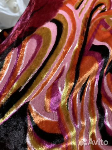Ткань бархат цветной