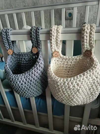 Корзина вязаная