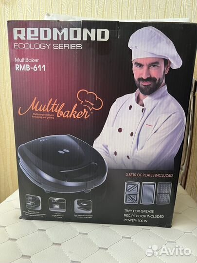Мультипекарь вафельница redmond rmb-611 + панели