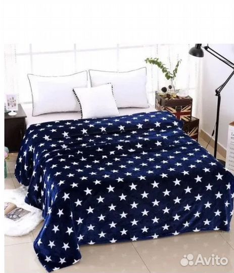 Плед звездочки флис,180 200