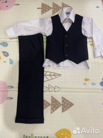 Костюм с жилеткой для мальчика рост 110-116