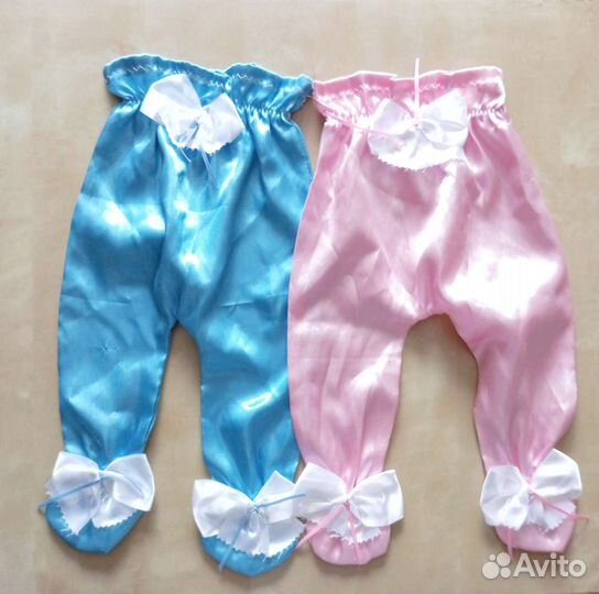Ползунки на свадьбу атласные на дочку/на сыночка