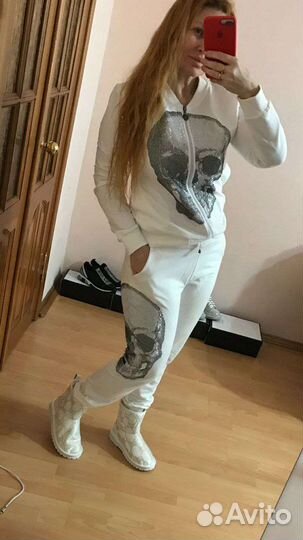 Спортивный костюм philipp plein белый