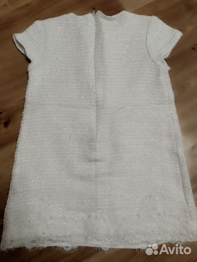 Платье для девочки 116 нарядное белое