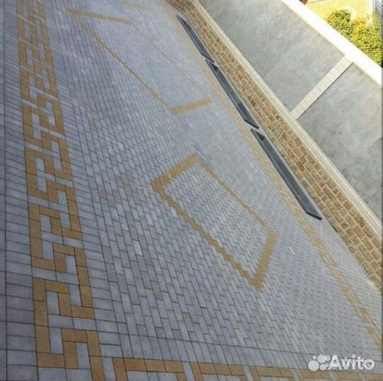 Тротуарная плитка Брусчатка Поребрик