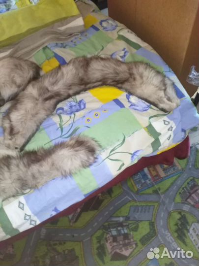 Меховой воротник песец