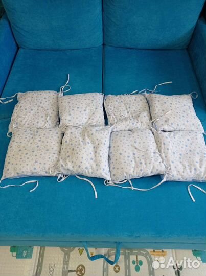 Бортики в кроватку 8 шт