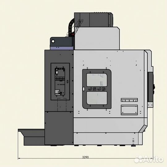 5ти-осевой фрезер jsjd-U450A.K2 siemens чпу