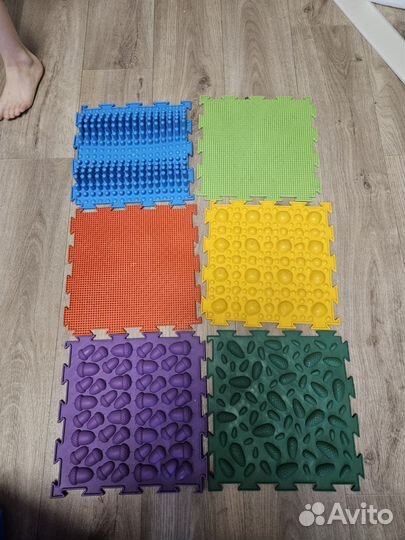 Ортопедический коврик для детей 10 пазлов