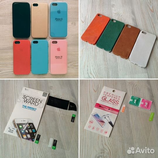 На iPhone 5, 5s, 5se стекло чехол поклейка