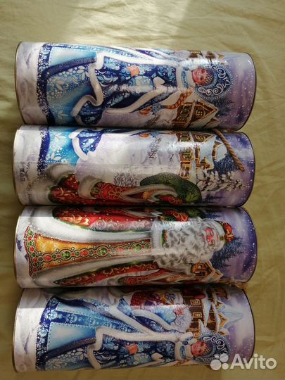 Новогодний подарок коробка тубус