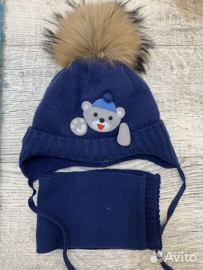 Шапка шлем для мальчика