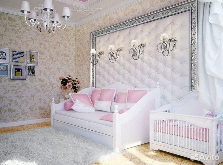 Мягкие стеновые панели, кровати, изголовья