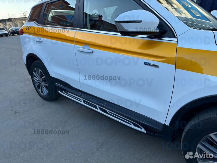 Интегрированные Пороги на Geely Atlas PRO 2021-н.в