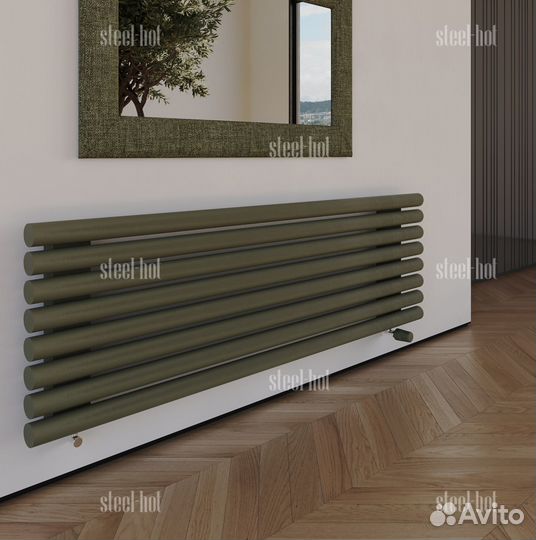 Горизонтальный радиатор отопления Steel-Hot