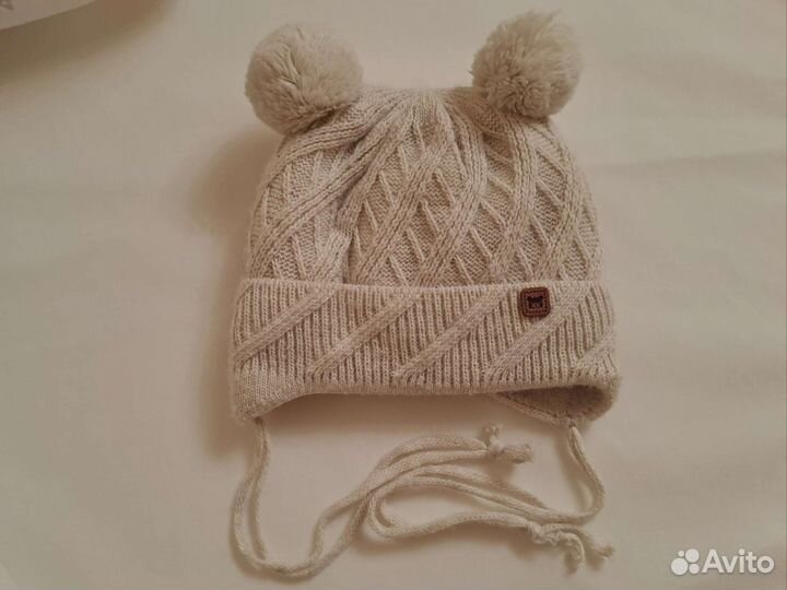Шапка зимняя для новорожденных