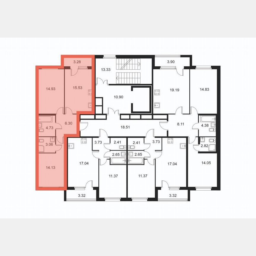 2-к. квартира, 60,3 м², 2/9 эт.