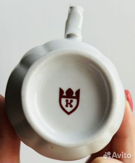 Чашка с блюдцем фарфор коростень 6 шт