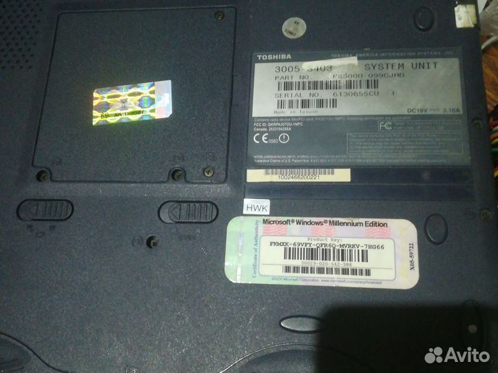 Ноутбук toshiba
