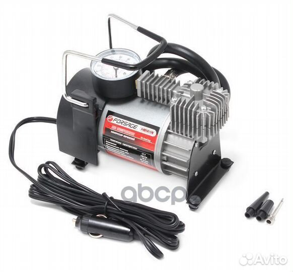 Компрессор автомобильный поршневой, 35 л/мин, 1