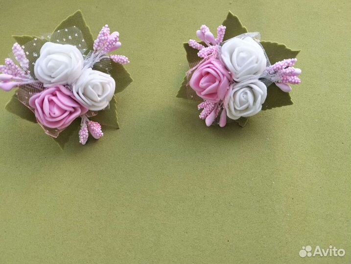 Заколка, резинка, бантик, конфетка