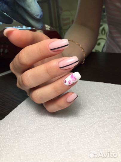 Маникюр, гель лак, наращивание