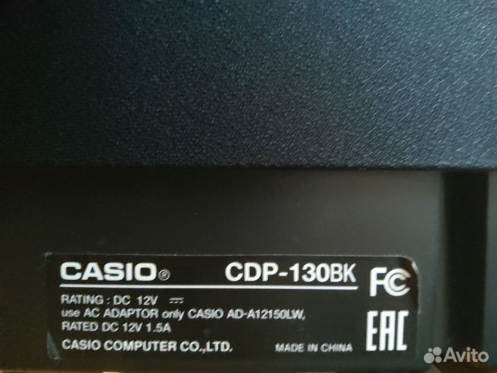 Пианино цифровое casio cdp 130 BK