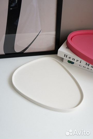 Силиконовая форма поднос «Капелька L” для гипса