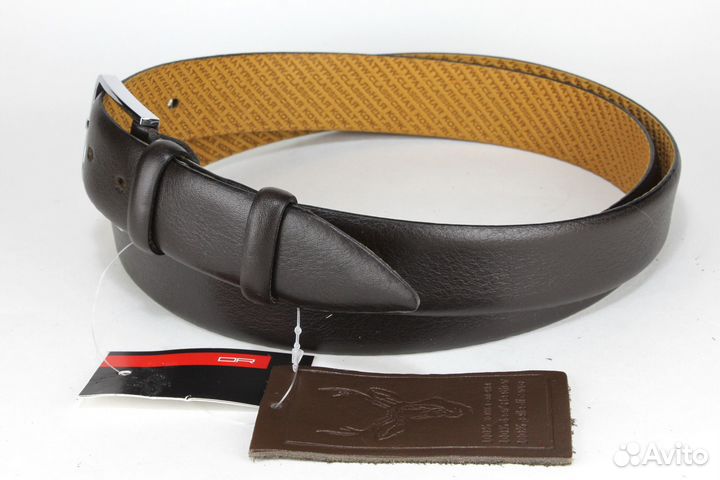Ремень-дутик из кожи оленя, 35 мм