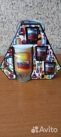 Пивная кружка + стопки. Подарочный набор