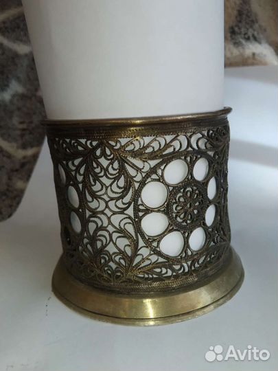 Подстаканник скань СССР мельхиор посеребрение