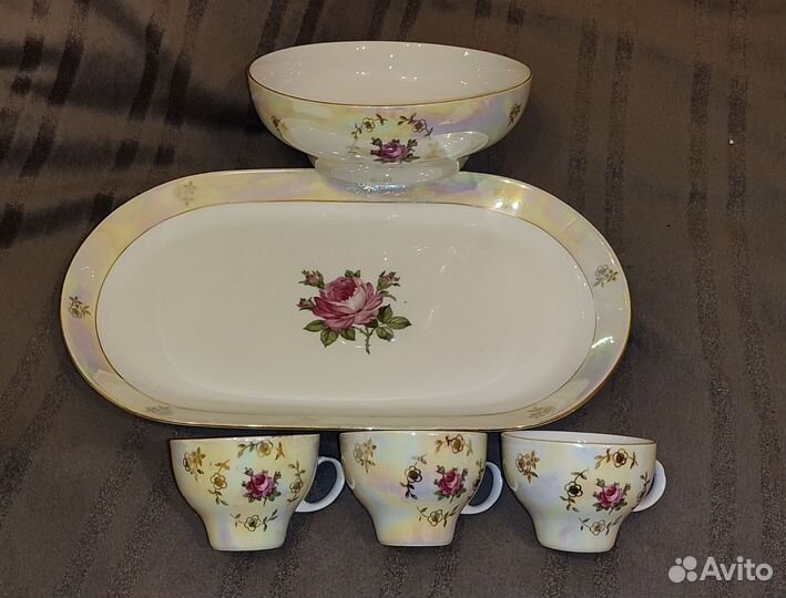 Сервиз Роза Kahla ГДР,Чашки сервиза Мадонна ГДР