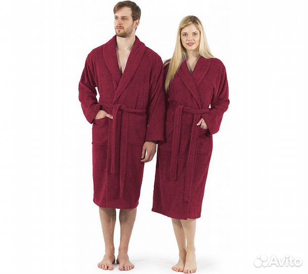 Халат махровый GoodNight 44-46 (M) бордо
