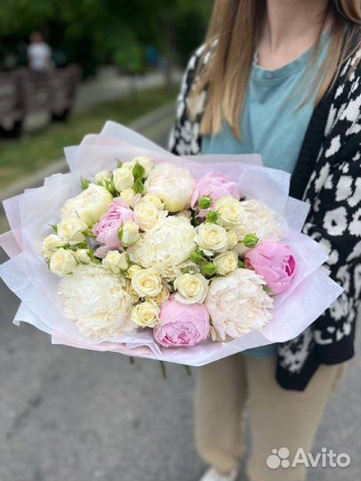 Букет с пионами на день рождения на доставку