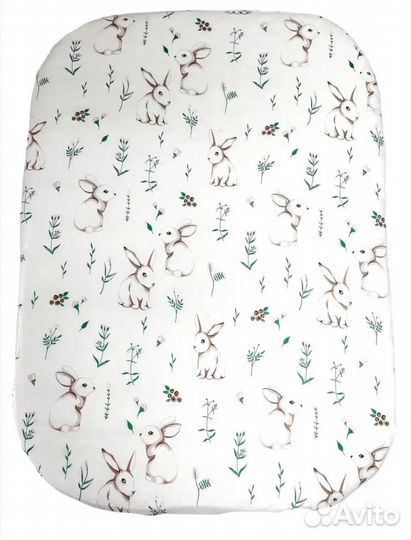 Простынь на резинке 60*120 и для круглой кроватки