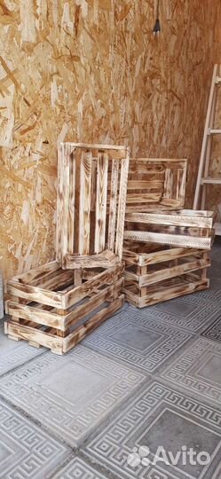 Декоративные деревянные ящики