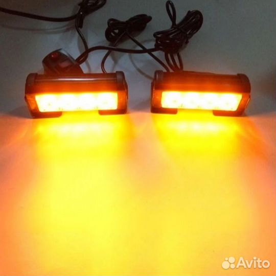 Стробоскопы желтые LED 12/24V